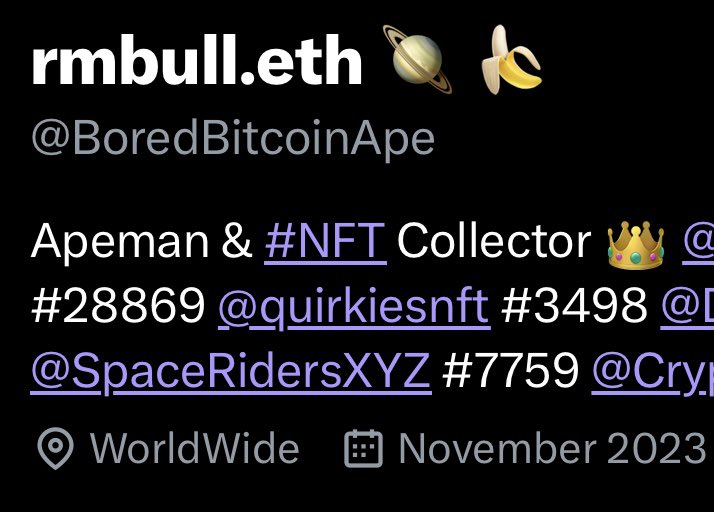✨✨✨GOT THAT FEELING✨✨✨

Just lost my blue checkmark…

…but, when you have this feeling that you get as a @SpaceRidersXYZ …

…you have to do this 🤝🫶

LFRide 🏄‍♂️🌌🤙

#SpaceRiders #VOV #NFTCommunity #RideWithUs #GotThatFeeling #LetsRideTogether #Web3