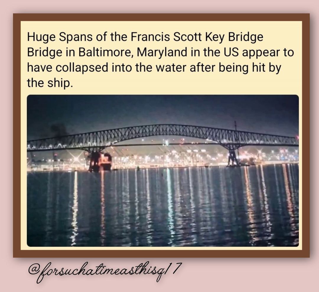 FRANCIS SCOTT KEY BRIDGE =233
POPE JORGE MARIO FRANCIS =233
HELLO CAN YOU HEAR ME NOW =233

2(stack the 3's): TWO SIX =110
DEADLY ACCIDENT =110
AN EMERGENCY =110
CHECKMATE KEY =110
THINK BIGGER =110

5D CHESS =63
ELEVEN =63
SMOKE =63

6×3 =18
1️⃣8️⃣=R♟️
@forsuchatimeasthis 🌺
