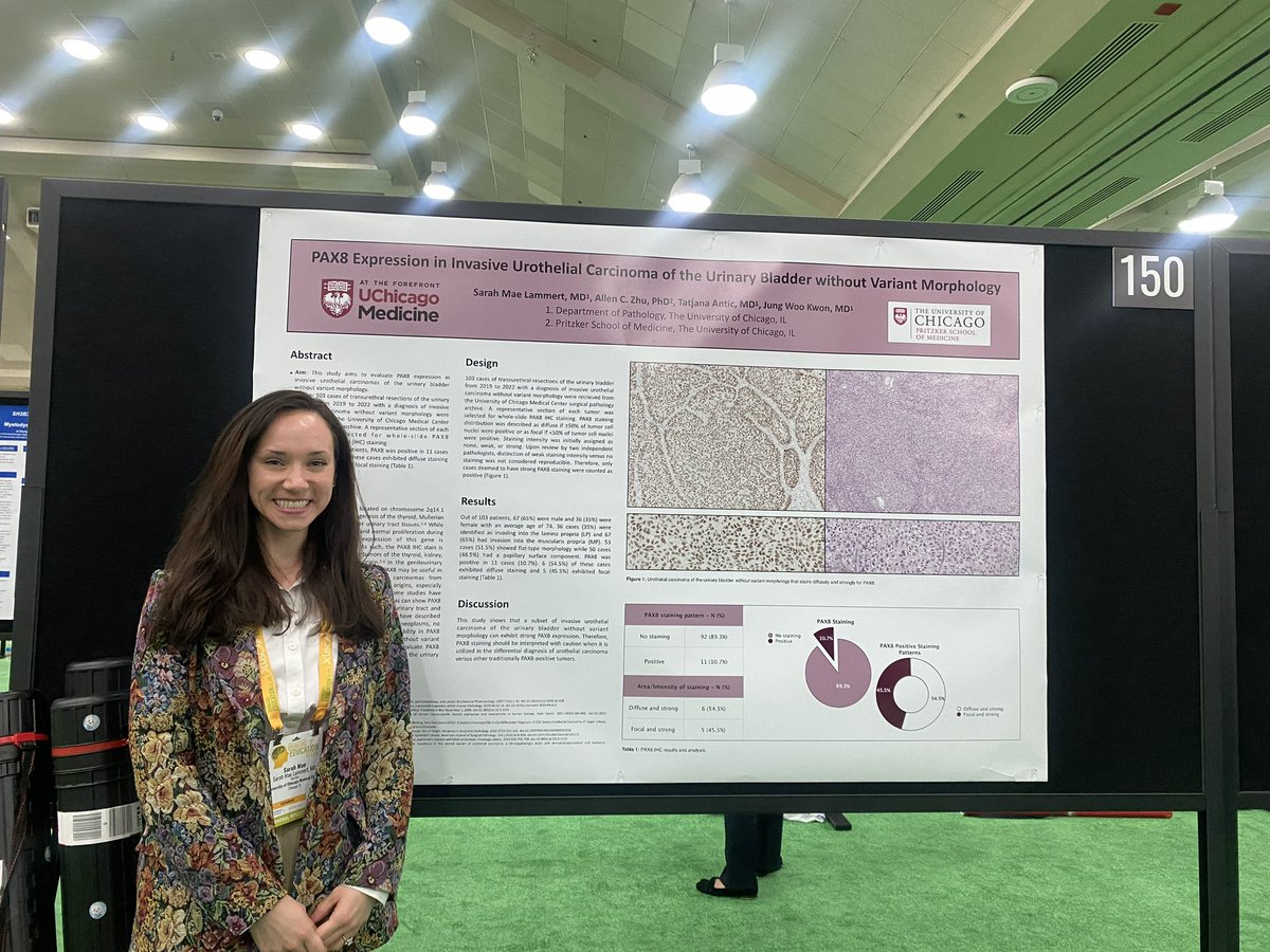 Highlights from today’s @UChicagoPath poster sessions! Thanks for stopping by and chatting with us. #USCAP2024