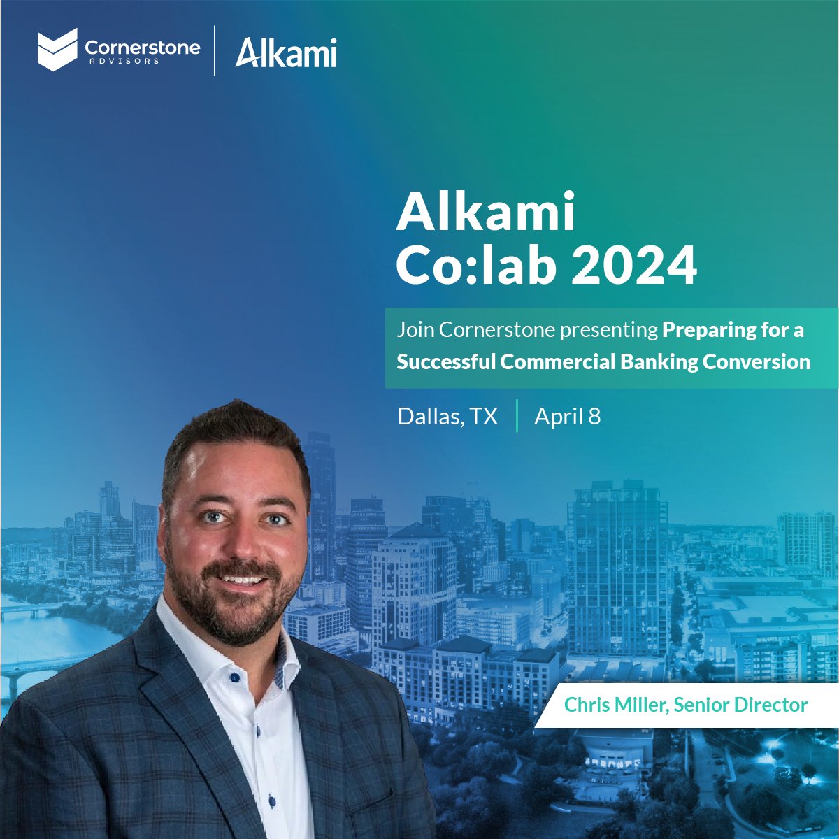 Heading to @alkamitech Co:lab 2024? Don't miss insightful sessions by Jessica Pinkston on 'How to Use AI and RPA to Drive Your Commercial Relationships' & Chris M. on 'Preparing for a Successful Commercial Banking Conversion.' #banks #creditunions #fintech #digitalbanking