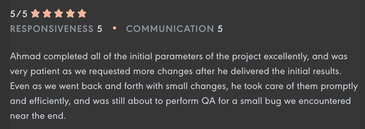 devwael's tweet image. Happy to share this new excellent review I got today on a new #WordPress project I finished on @codeablehq platform. 🚀🚀