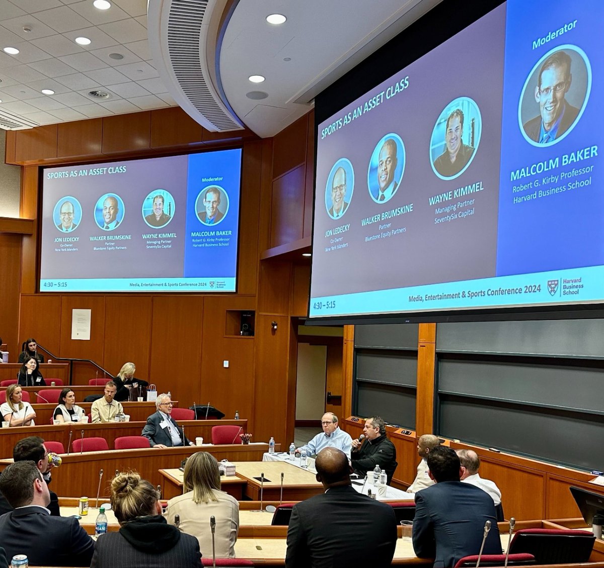 @waynekimmel spoke about the Asset Class of Sports at the Harvard Business School 2024 Media, Entertainment, and Sports Conference. #SportsTechVC #Sportsbiz #HBS #AssetClassofSports