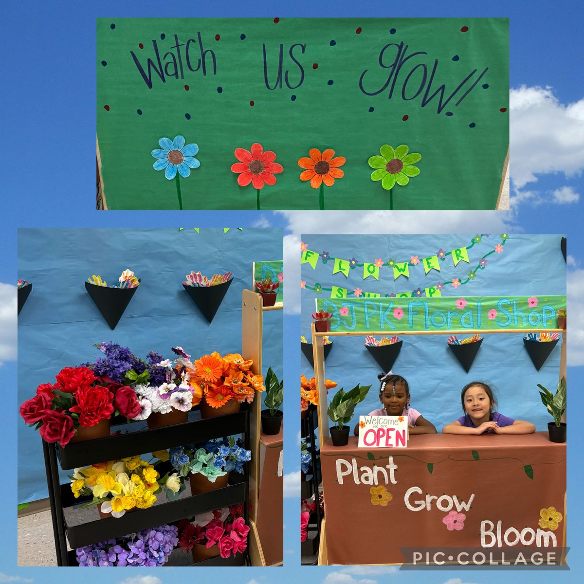 The BJE PreK Flower Shop is open for business! #watchusgrow 
#PrekisFUNdamental @FortBendISD @FBISDEarlyChild 
@BJEPrincipal
