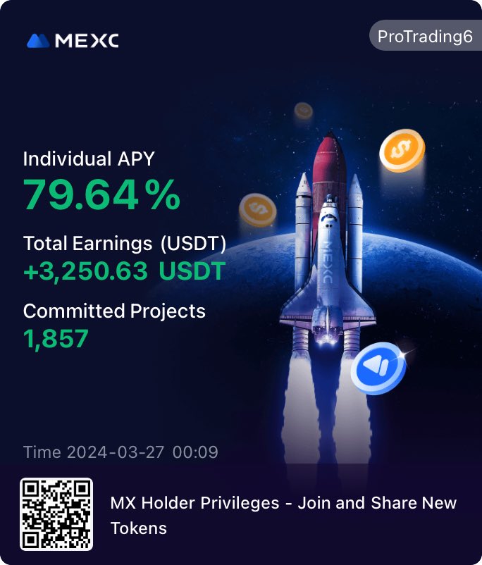 ProTrading6's tweet photo. Enjoy low trading fees, staking benefits on MEXC earn up to $100 daily just by participating in the Kickstarter &amp; launchpad event.
.
Register 👉 https://t.co/jJzltdO5OC… hold at least “1,000 MX”for 30 days to qualify, the more MX token the more you earn.

💬 WhatsApp link in bio https://t.co/ryCoE7oohV