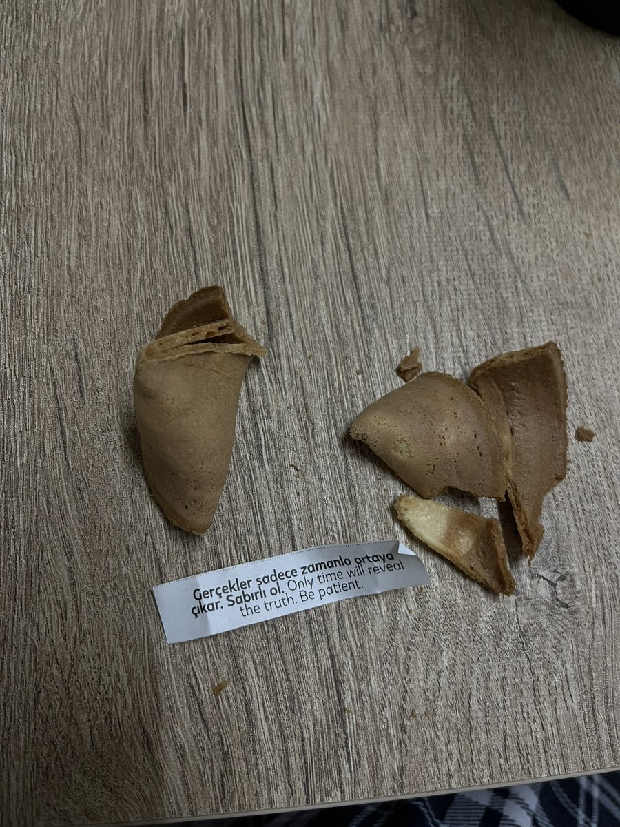 Sans kurabiyemden bile dusundurucu sey cikiyor inanilmaz