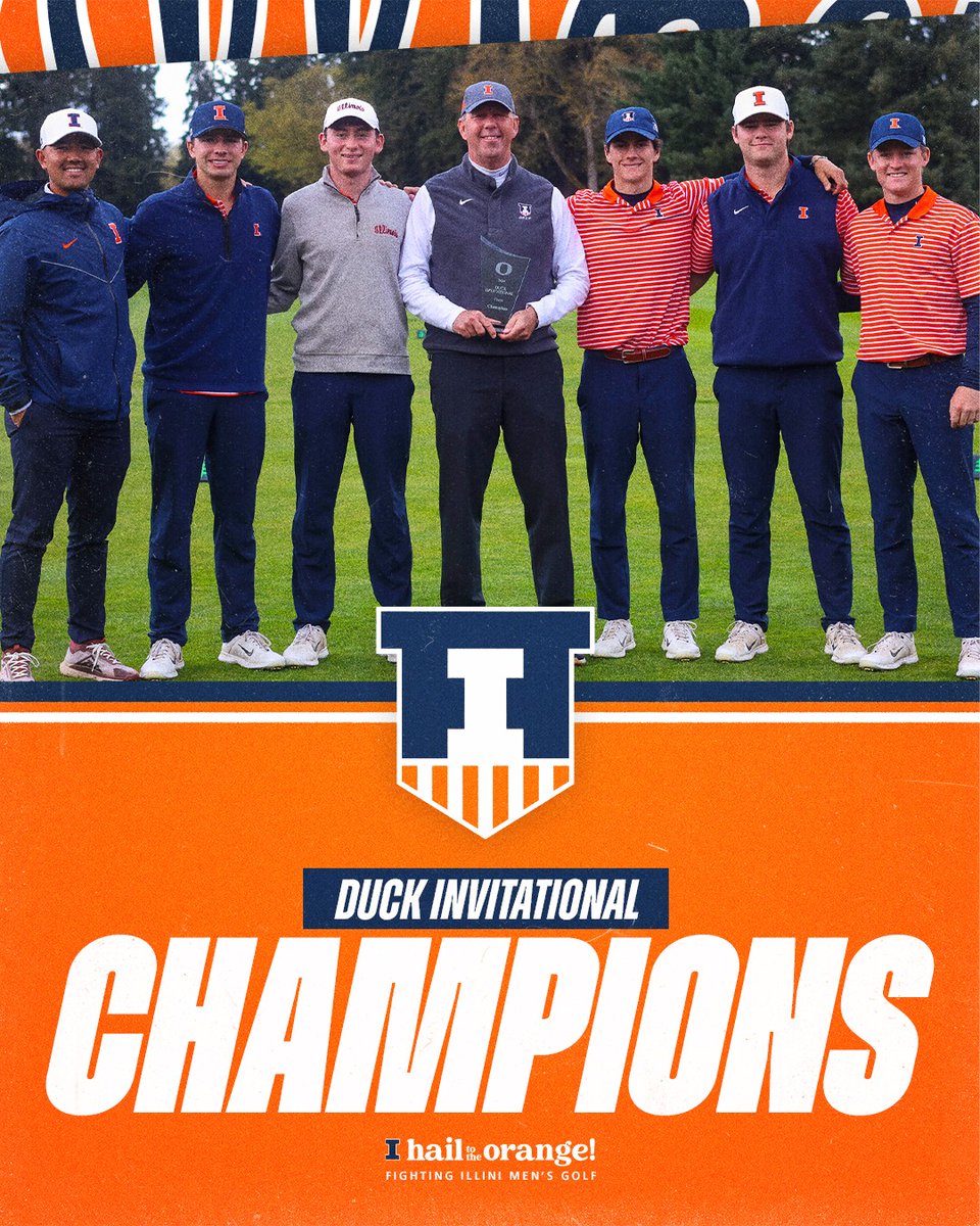 Showed the fortitude and resiliency to get the job done! Closed out team win No. 3 at the Duck Invitational! 🏆 #Illini // #HTTO