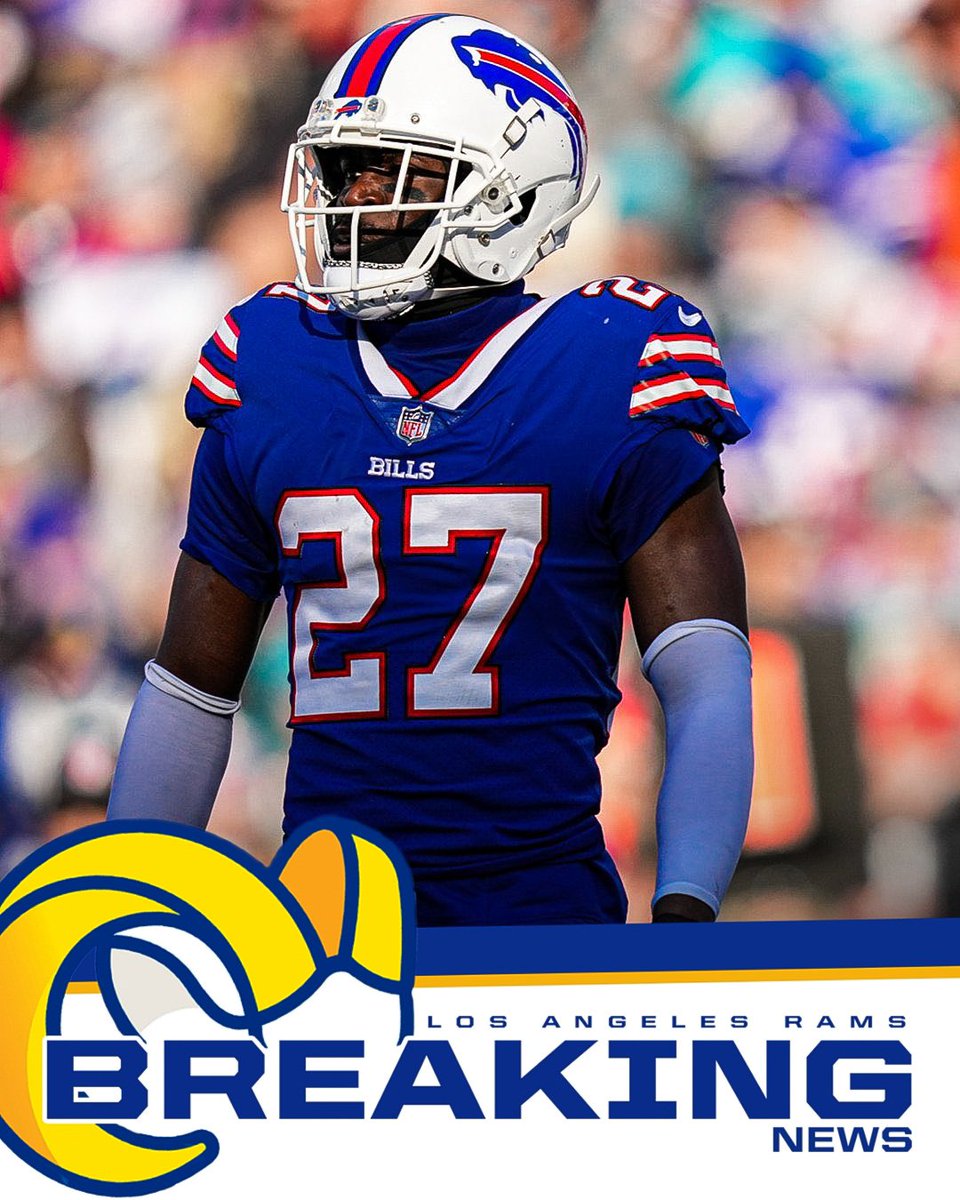 chaseoscar24's tweet image. BREAKING: Former All-Pro CB Tre’Davious White is signing a one-year, $8.5 million deal with the Los Angeles #Rams, per agents Kevin Conner and Robert Brown of @unisportsmgmt.
