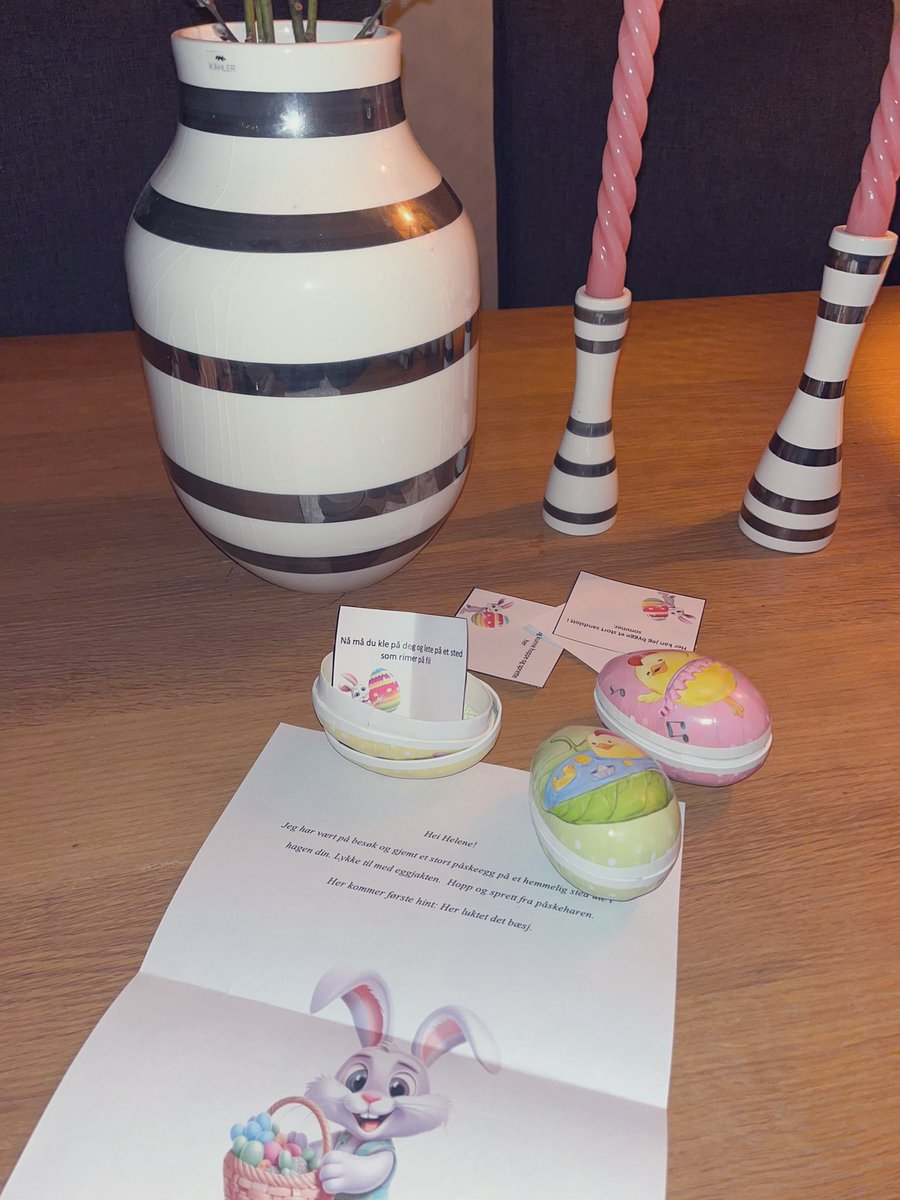 HalvveisNormal's tweet image. Jeg har enda ikke begynt å pakke, og vi reiser på hyttetur i morgen tidlig. Ble ferdig med å lage påskeeggjakt da.