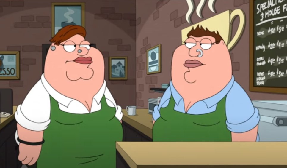 thinking about those two lesbian peters from family guy