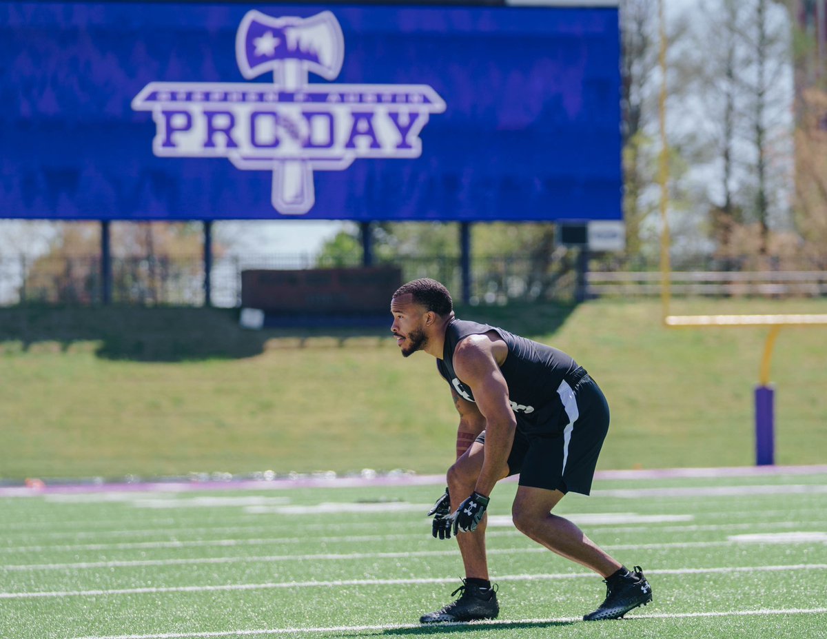 Really proud of our guys competing today at our Pro Day! #AxeEm #EastTexasTough