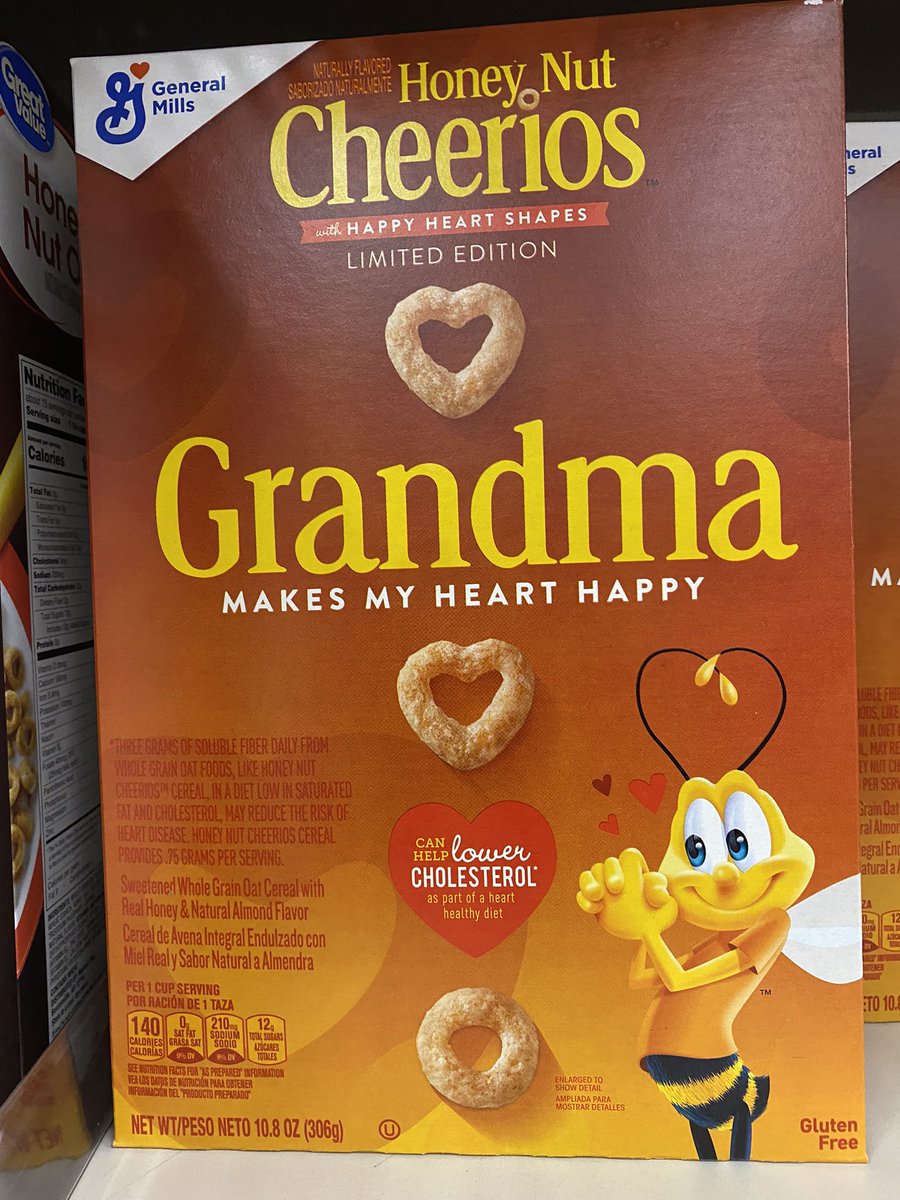 EHamms's tweet image. Do you think the grandma version easier to chew? @cheerios @GeneralMills