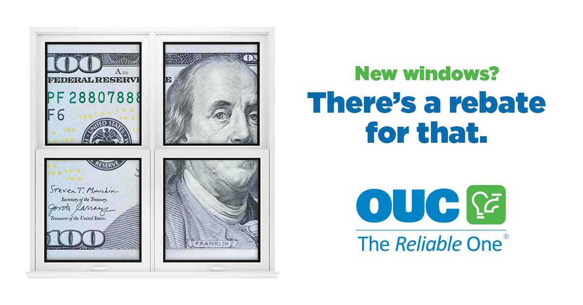 Thinking about installing new windows? OUC customers receive an average of $250 back when they make the upgrade to ENERGY STAR® windows on top of continuous savings on your utility bill💵 Learn more at ➡️ ouc.com/getgreen #CommunityPowered #FLPublicPower