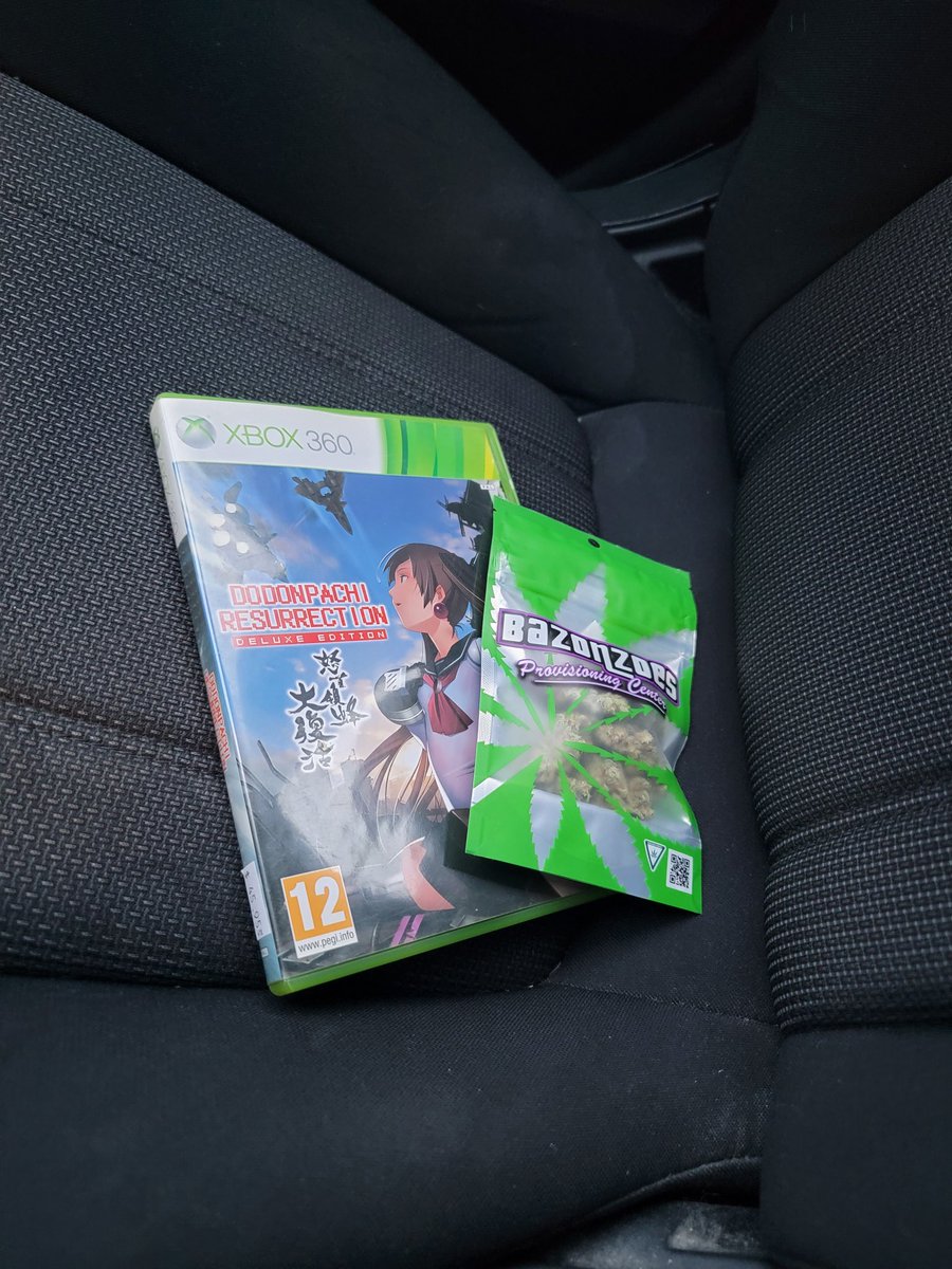 Wife sent me to the weed store. Little does she know I'm returning with weed and DoDonPachi DaiFukkatsu for the Xbox 360