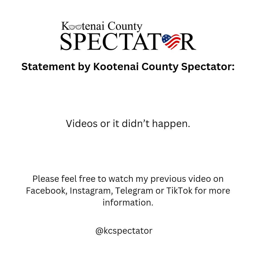 City of Coeur d'Alene is forcing a very dangerous narrative without evidence and the good people of CDA need to be aware. 🚨🚨🚨

#coeurdalene #cda #kootenaicounty #kootenai #taskforce #racism #narrative #utah #gonzaga #basketball #kcspectator