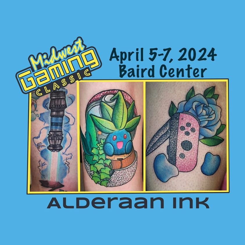 Leave with an epic gaming tattoo! Cassie Mareno will be on hand as our first ever official MGC tattoo artist! Cassie does award winning work, and we're lucky to have her! Make sure to book your time early, you can find Cassie in our Featured Artist Alley!