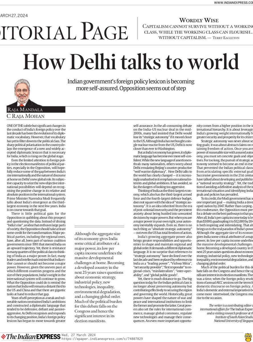 On India’s changing diplomatic lexicon: