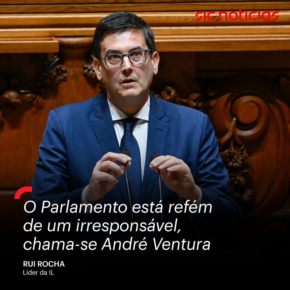 À saída do plenário, o líder da Iniciativa Liberal acusou André Ventura e o Chega de “irresponsabilidade” perante o impasse para eleger o presidente da AR.

Rui Rocha lamenta o “triste espetáculo” e questiona os eleitores do Chega: “Era isto que queriam?”

Saiba mais em