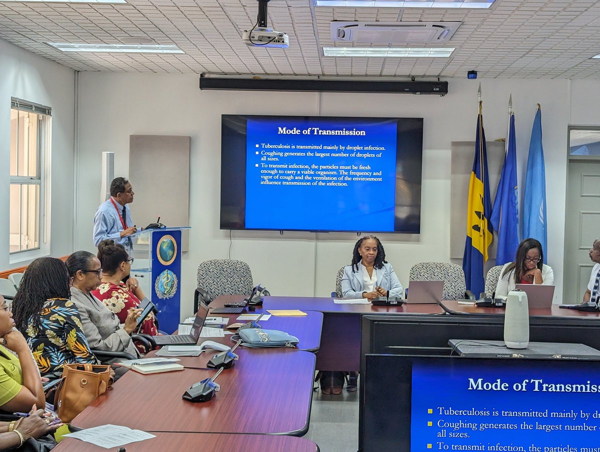 #Barbados celebrated the #WorldTBDay day today with <a href="/pahowho/">PAHO/WHO</a>. With no more than 2-3 cases an year, TB elimination seems achievable here. Rich discussions on how every Ministry of Health entity contributes to anti-TB efforts. <a href="/gisbarbados/">gisbarbados</a> <a href="/CARPHA1/">Caribbean Public Health Agency (CARPHA)</a>