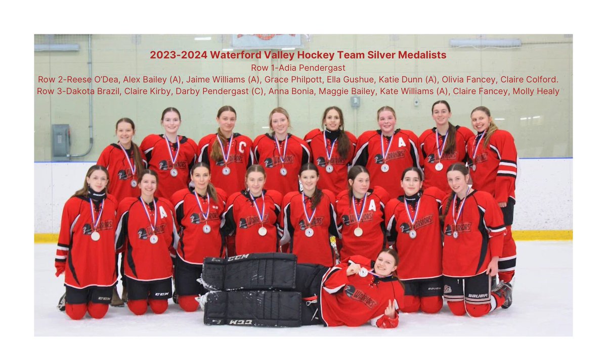 Congratulations to our silver medalists 🥈!
So proud of these girls!
<a href="/WVHWarriors/">Waterford Valley High School</a> 

Missing is Meredith D.