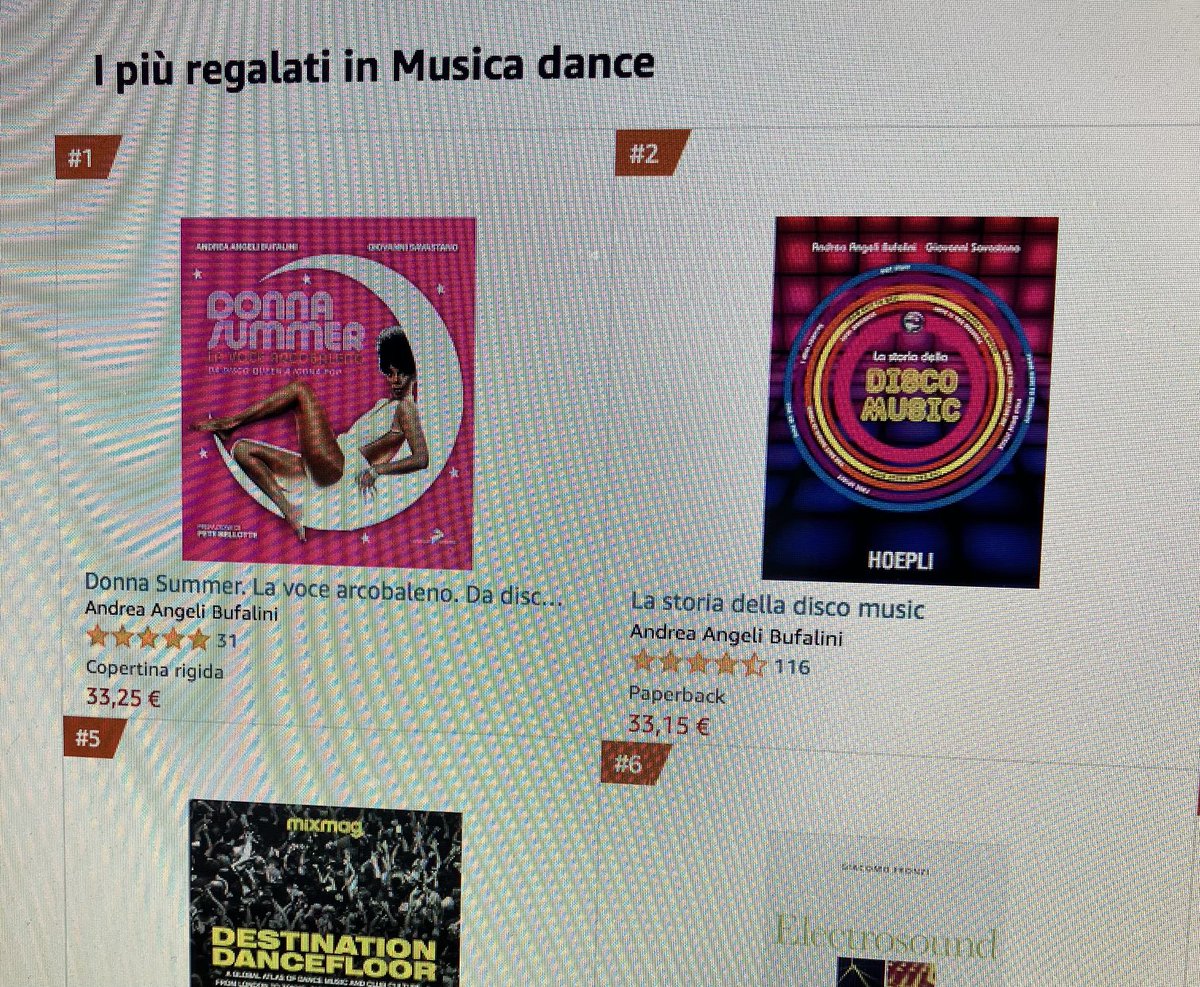 N. 1 e N.2 tra i libri più regalati! #AmazonBook #Damce Thanks everyone 🎶🤩👍 ⁦@GiovSavastano⁩