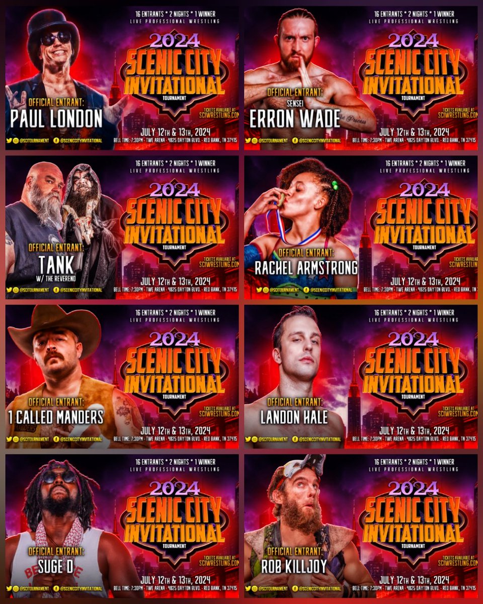 8 Announced. 8 To Be Announced. Second row is almost gone! Get those tickets!