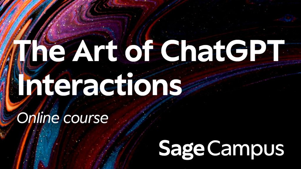 Teamed up with SAGE Campus to create an intro course perfect for students, teachers, & librarians eager to master communication with AI like ChatGPT. Dive into the CLEAR Framework of prompt engineering, ethical AI use, and more. classroom.sagepub.com/course/view.ph…