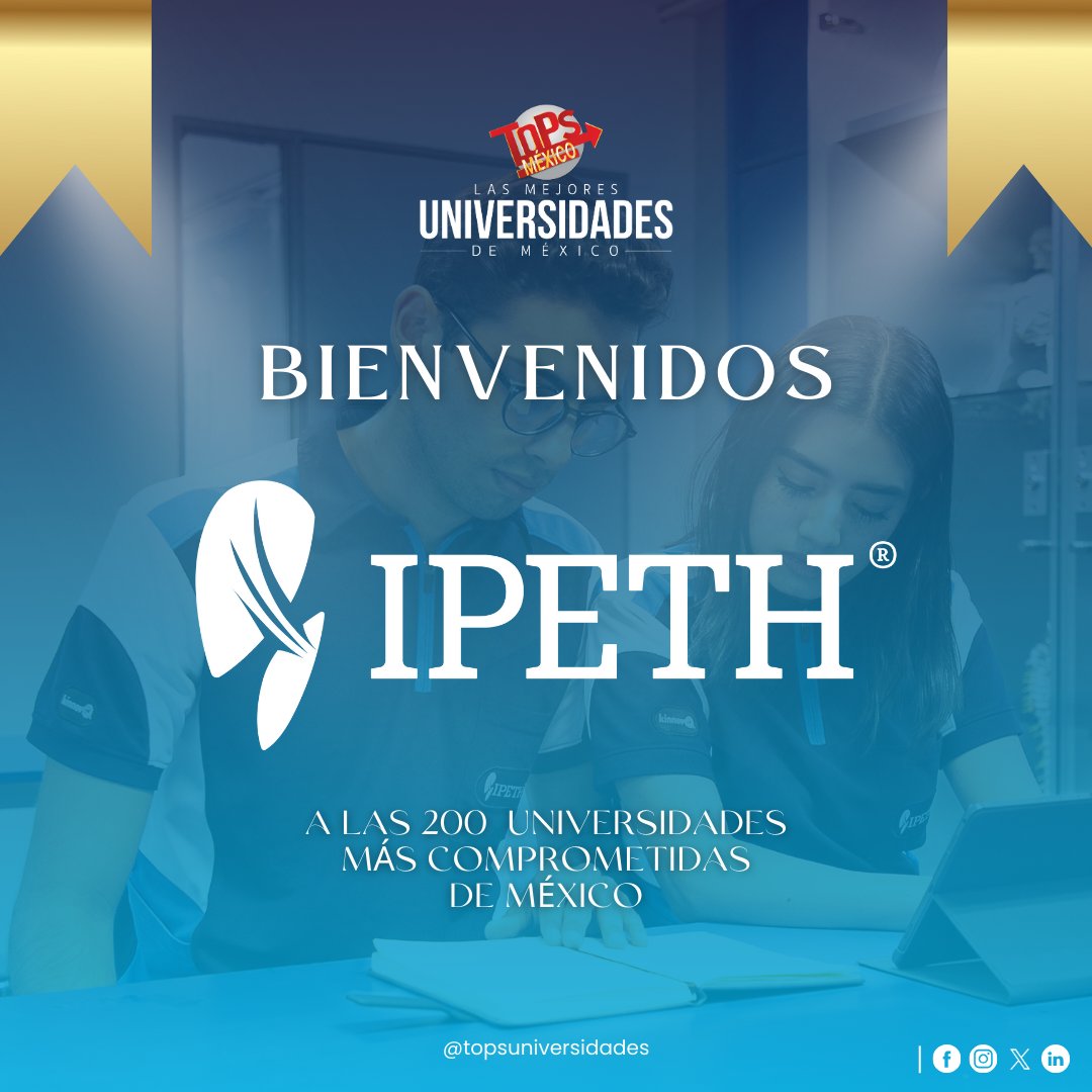 UniTopsMexico's tweet image. Una institución educativa dedicada a ofrecer la Licenciatura en Fisioterapia, y así contribuir a la formación de especialistas con un alto nivel de práctica y ética. 🏥🩺🌟🎓 @IPETH_ 

bit.ly/3zzrYtv 

#IPETH #TopsUniversidades #TopsMéxico