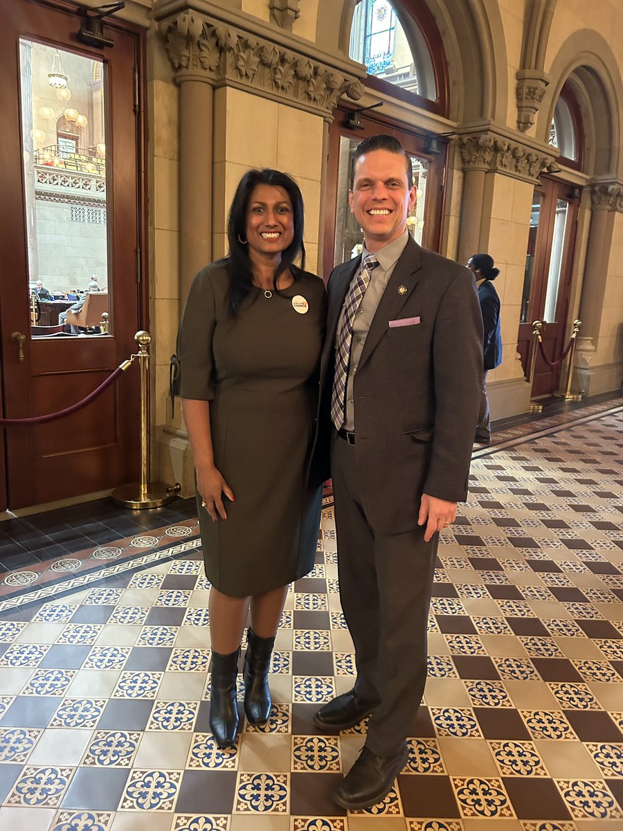 Great meeting with my friend @mayamcnulty at the NYS Capitol today! Maya, a COVID survivor and long-hauler, is advocating for COVID Survivors for Change. Inspired by her resilience and dedication to making a difference. #COVIDSurvivors #Advocacy 🌟👏
