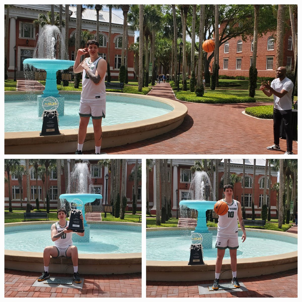 Big Fella <a href="/stefalesso_77/">stefano alesso</a> on his Offical visit to <a href="/StetsonMBB/">Stetson MBB🌴</a>. #Gohatters