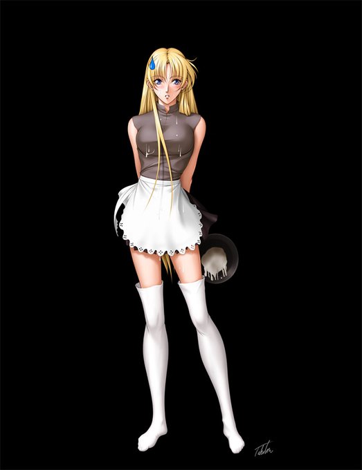 今日の一枚。
ゲームの某シーンに登場するシャロンの私服?兼エプロン差分。
何の用で描いたのかは記憶が無い...HPには書いてるかも?🙄
自分ぐらいしか描いた事が無い非常に珍しい絵かもしれない。🙄 