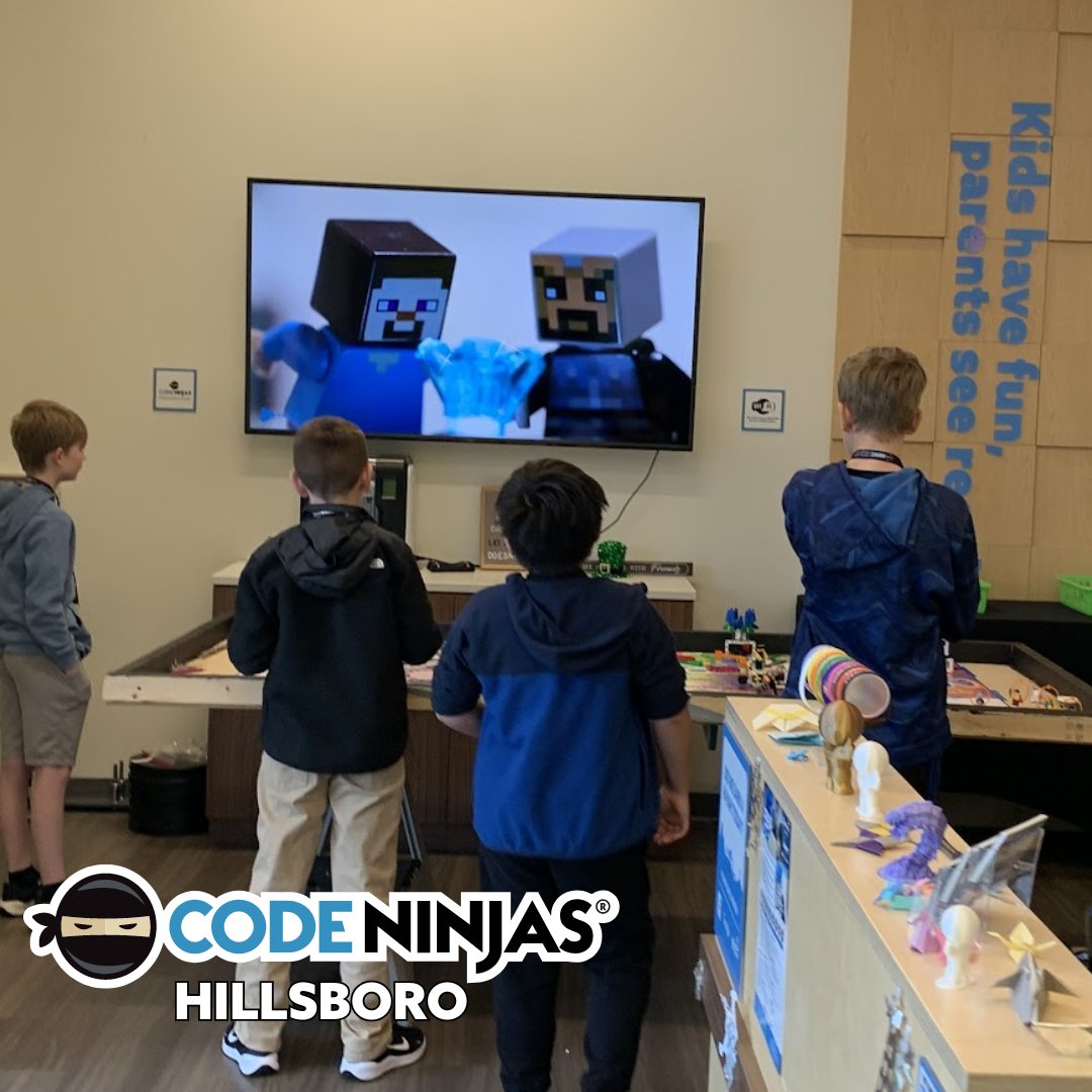 CodeNinjasOR's tweet image. Spring Camps are off to a great start at Code Ninjas Hillsboro!
#STEMCamp #MinecraftCamp #RobloxCamp #Modding #SpringBreak