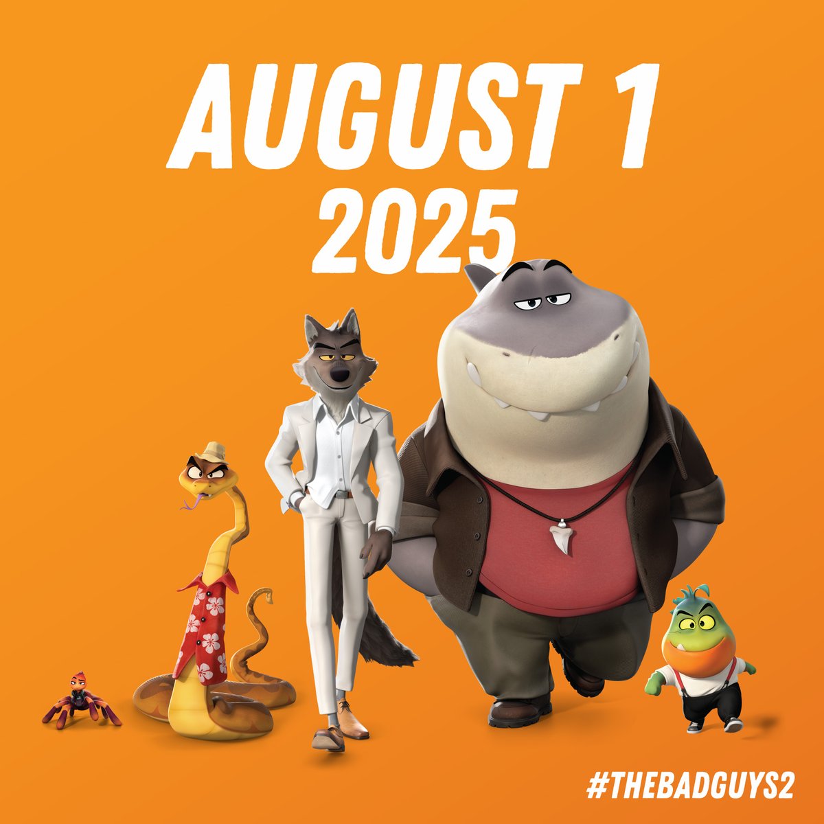 Dreamworks's tweet image. It's still good to be bad! #TheBadGuys are coming back to theaters summer of 2025! #TheBadGuys2