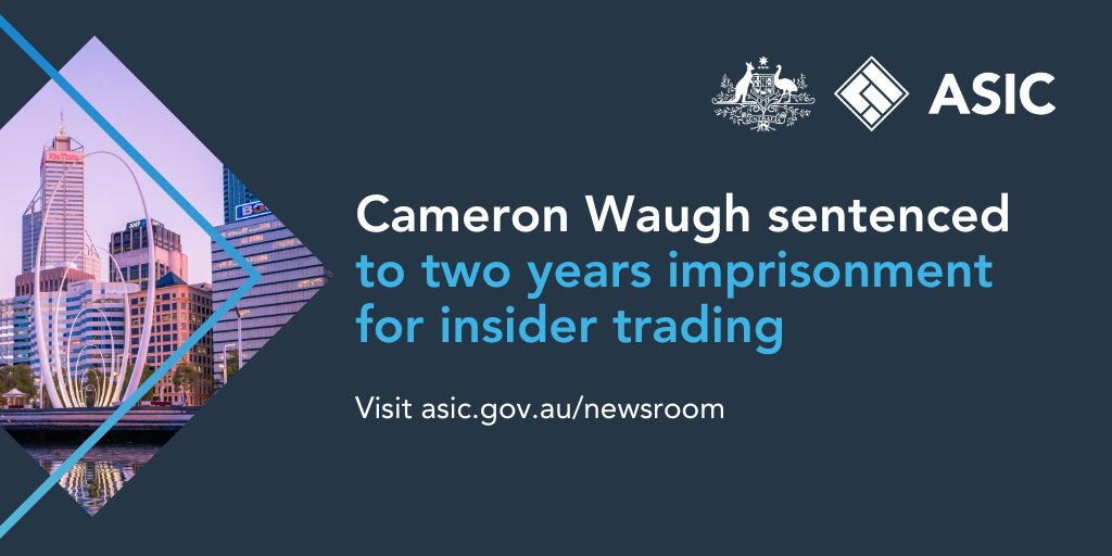 Former corporate adviser Cameron Kerr Waugh has been sentenced over his trading in Genesis Minerals bit.ly/49hiRNA