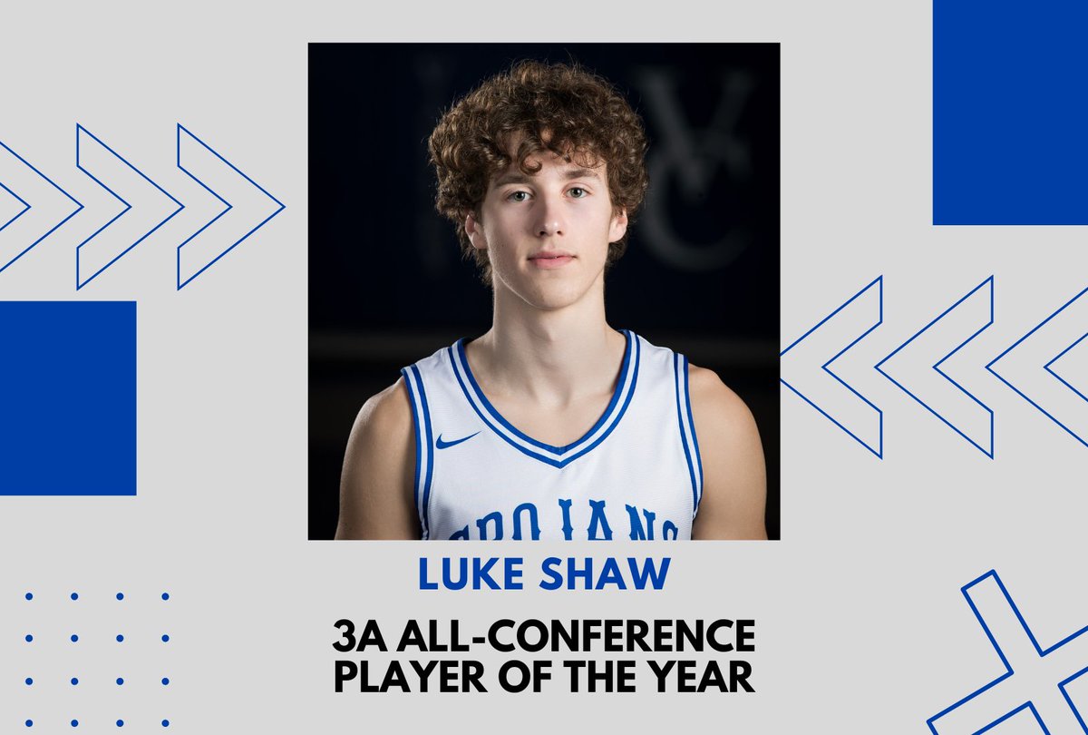 Congratulations to our boys basketball program on their 3A All-Conference honors! 

<a href="/austinwallace65/">austin wallace</a>  &amp; <a href="/KyleGrier_10/">Kyle Grier</a> - 1st Team
Carson Grier - 2nd Team

We also want to give a huge shout out to senior @lukeshaw_31 for earning 3A All-Conference Player of the Year! 

GO TROJANS!