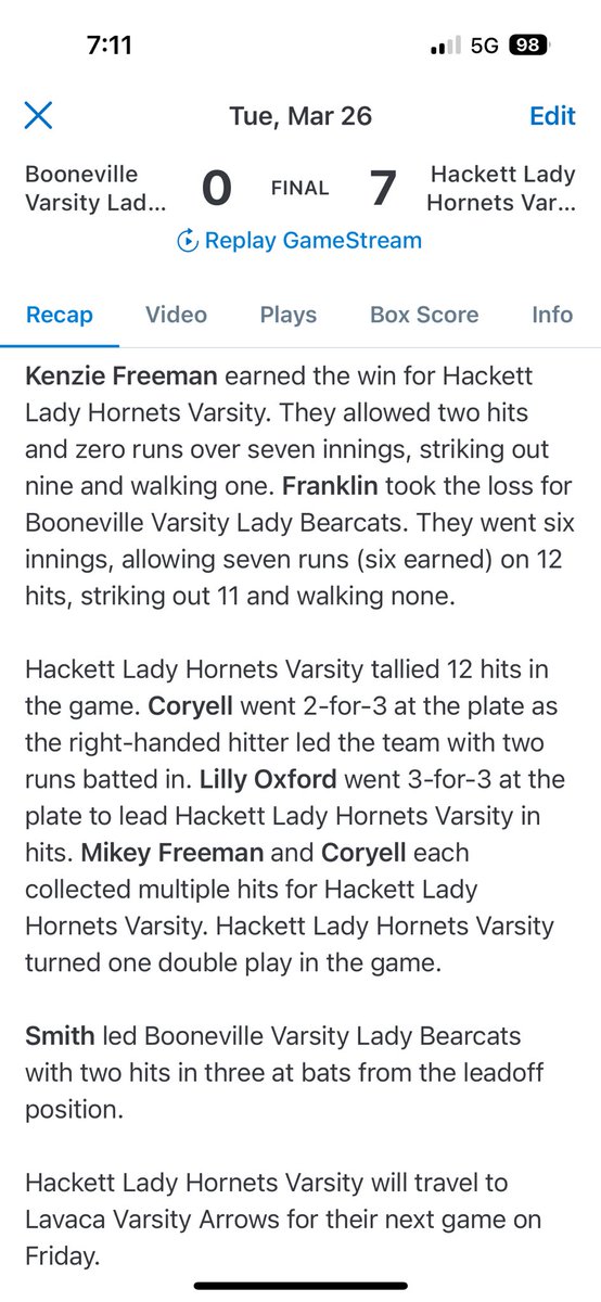 🐝Taking care of business📀🎤in conference after spring break!
<a href="/Epic__SB/">Scotty Smith</a> <a href="/k_sutherlandAR/">Kyle Sutherland</a> <a href="/ETTaylor79/">Erick Taylor</a> <a href="/Kevin_Trains/">Kevin Taylor</a> <a href="/RiverValleyDG/">River Valley Democrat-Gazette</a> <a href="/SBLiveARK/">Arkansas High School On SI</a> <a href="/ARPrepSports/">Arkansas Prep Sports</a> <a href="/hmcilvain2/">Harold McIlvain II</a> <a href="/SoftballGuru_JH/">Jared Hawthorn</a> <a href="/SoftballDown/">Down South Softball</a> <a href="/ExtraInningSB/">EXTRA INNING SOFTBALL</a> <a href="/arpreps/">ARpreps</a>  <a href="/nwademgaz/">NWA Democrat-Gazette</a> <a href="/hmcilvain2/">Harold McIlvain II</a> <a href="/taylor24077949/">taylor</a>