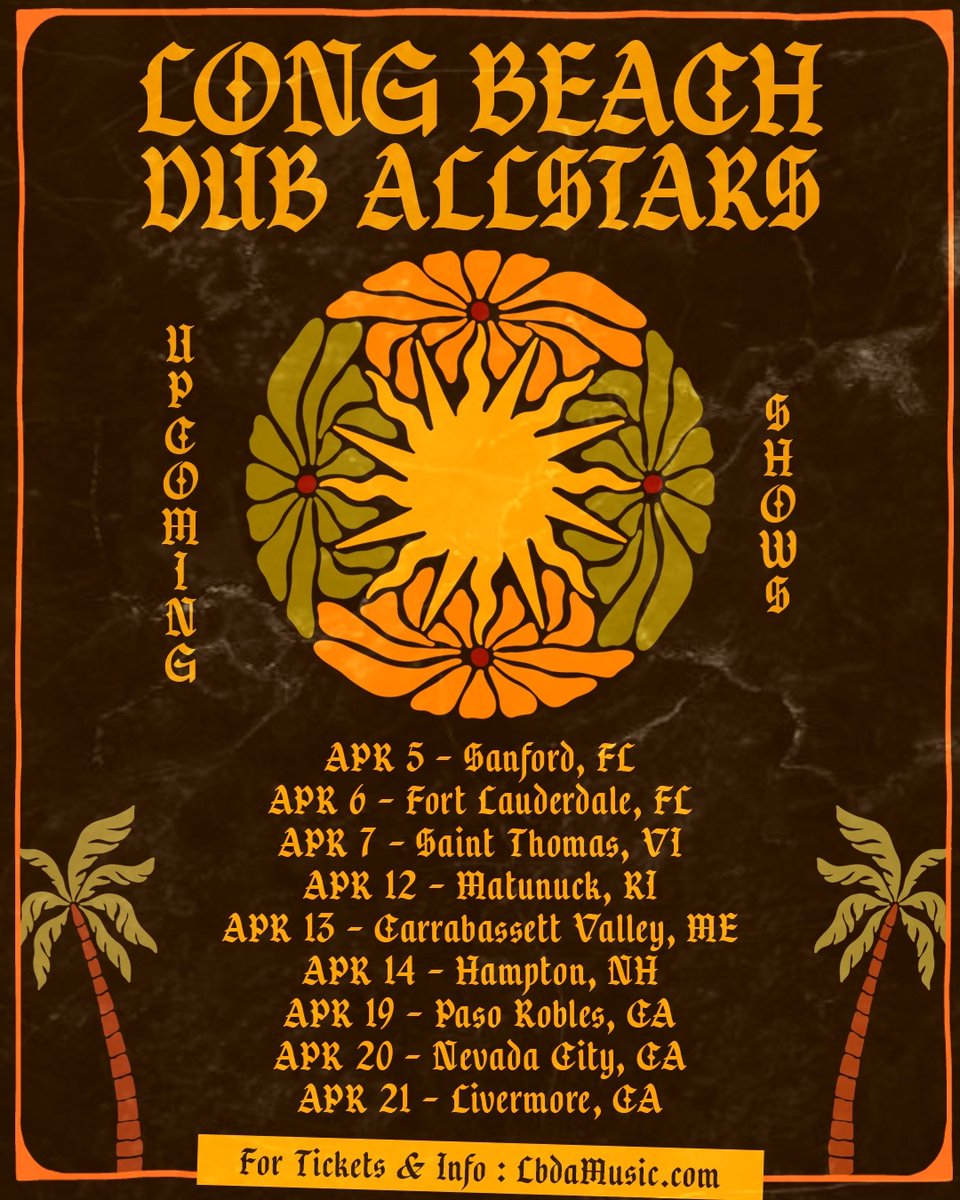 Who's coming out to party with us next month ?! Let us know what show you're coming out to !
lbdamusic.com/tour