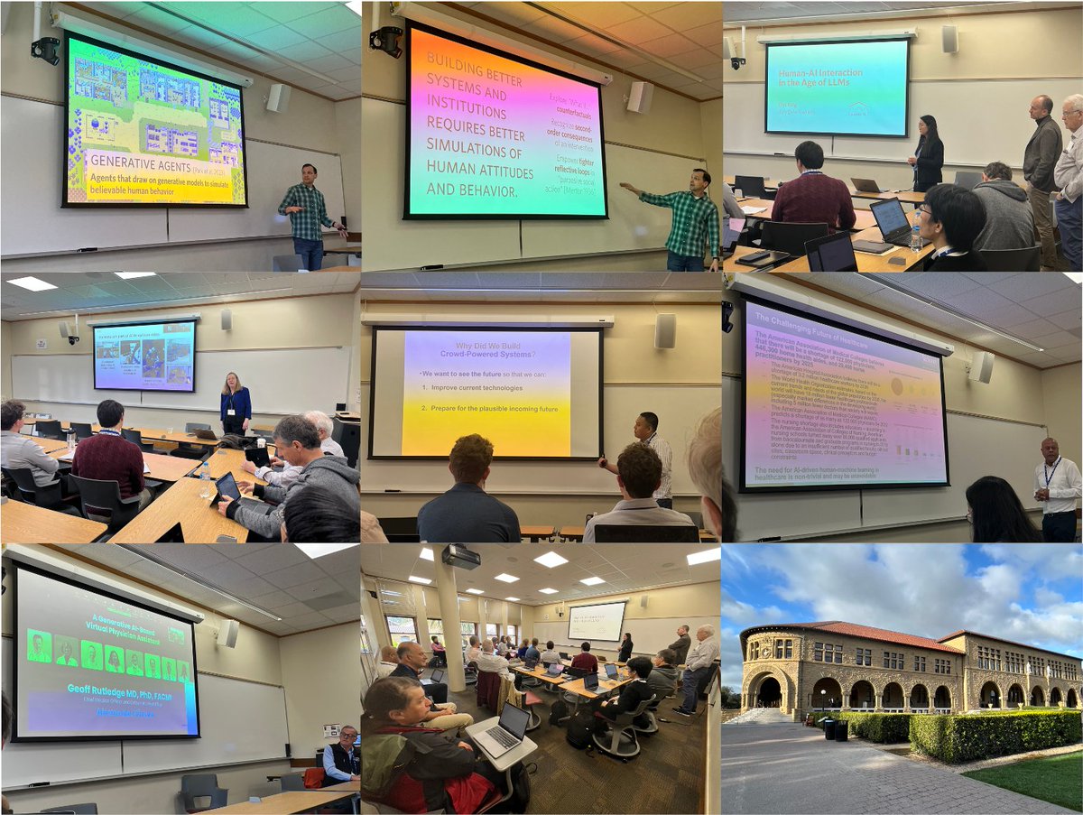 Running our @RealAAAI symposium 'Bidirectionality in Human-AI Collaborative Systems' at Stanford. We have 19 invited talks over a 2.5-day program: sites.google.com/view/bidirecti…. Lots on human-centeredness in NLP -- great to see #NLP and #HCI interweaving more and more with each other!