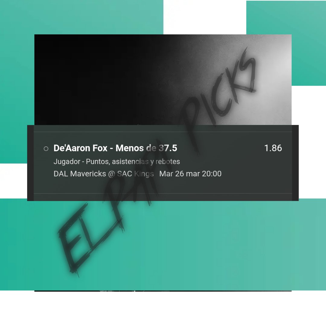 ElPapiPicks's tweet image. Vamos con esta otra...

#casinomexico
#apuestasdeportivas
#apuestasvip
#apuestasmexico
#parleys
#stake10
#bets
#betsvip
#nbapuestas
#nhlapuestas
#futbolapuestas
#stakazo