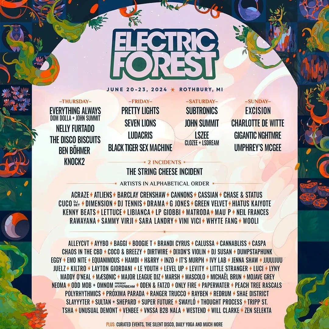 #Repost - @mojavegrey So honored to be performing at one of the coolest festivals in the world! 💀🖤 @electric_forest