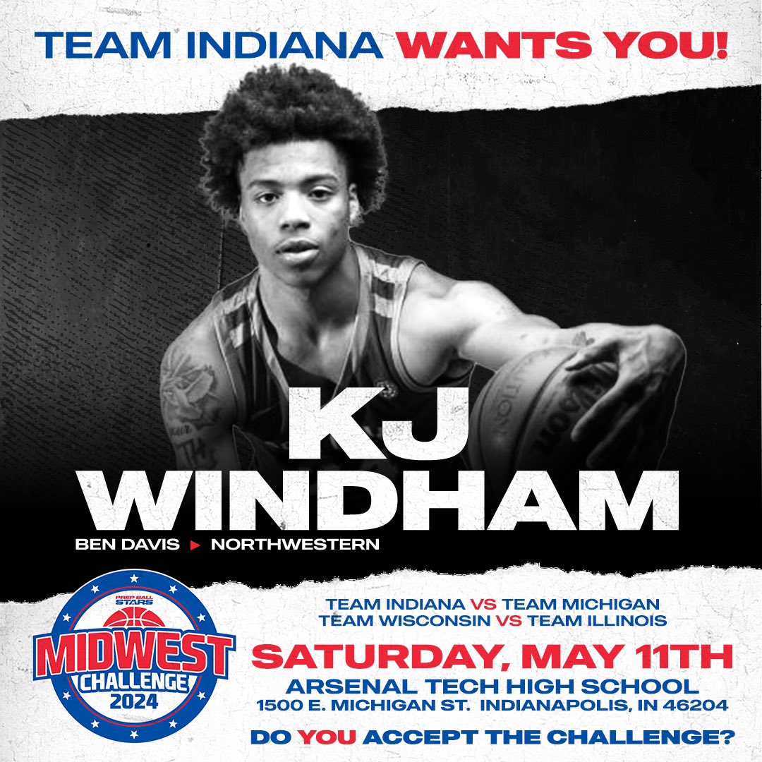 Prep Ball Stars (@prepballstars) on Twitter photo 1000+ scorer and <a href="/BenDavisBasket1/">Ben Davis Basketball</a> guard <a href="/kj_windham10/">K.J. Windham</a> is ready to compete for Team Indiana. The Northwestern commit helped lead the Giants to the state title last year. Can he help do it again? 🏆🏆 1000+ scorer and <a href="/BenDavisBasket1/">Ben Davis Basketball</a> guard <a href="/kj_windham10/">K.J. Windham</a> is ready to compete for Team Indiana. The Northwestern commit helped lead the Giants to the state title last year. Can he help do it again? 🏆🏆
