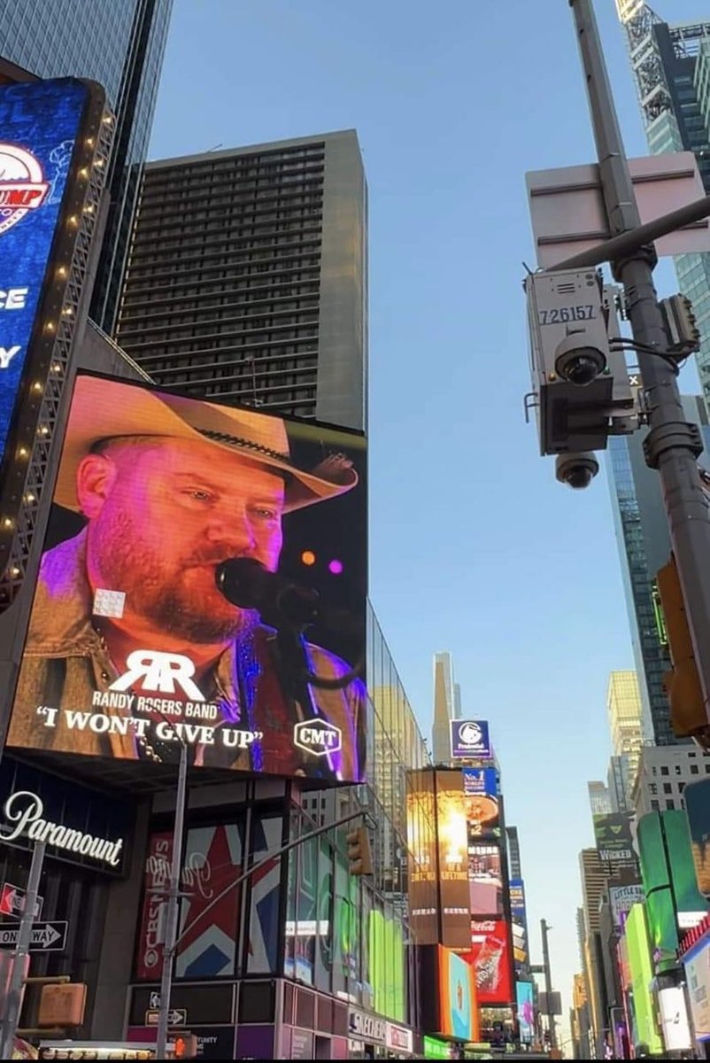 The @randyrogersband took over Times Square today with their new video directed by @RRBChops! How cool is that?