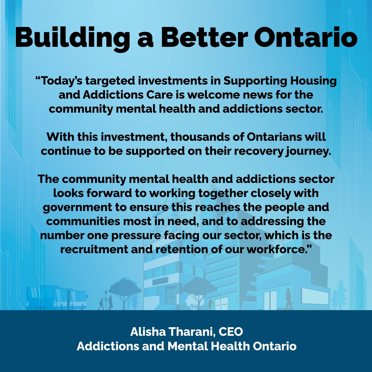 A quote from @AMHOnt on Ontario's 2024 Budget, Building a Better Ontario. #ONBudget2024