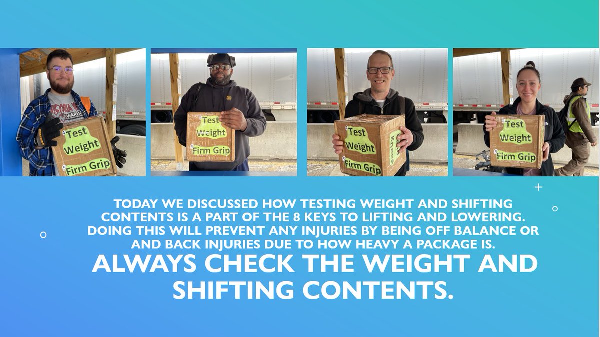 Lawnside Twilight checks packages for weight and shifting contents before lifting and lowering📦🏋️<a href="/RobertCapone17/">Robert Capone</a> <a href="/tomperez225/">Tomas Perez</a> <a href="/kelly_gonter/">Kelly Gonter</a> <a href="/jackchud22/">Jack Chudzinski</a> <a href="/RAYNEupSup/">Rayne</a> <a href="/DJEJZ/">Edward  Zarzatian</a> <a href="/Johnasaulino/">John Saulino</a> <a href="/LawnjOrepa/">Lawnside Division Safety</a> <a href="/CarolBTome/">Carol Tomé</a> <a href="/DINAUPS1/">DINA@UPS</a> <a href="/MFurinoUPSPHL/">Michelle Furino</a> <a href="/RayBarczak/">RayBarczak</a> <a href="/UPSers/">UPSers</a> <a href="/kndragonfly/">Kim Newton</a>