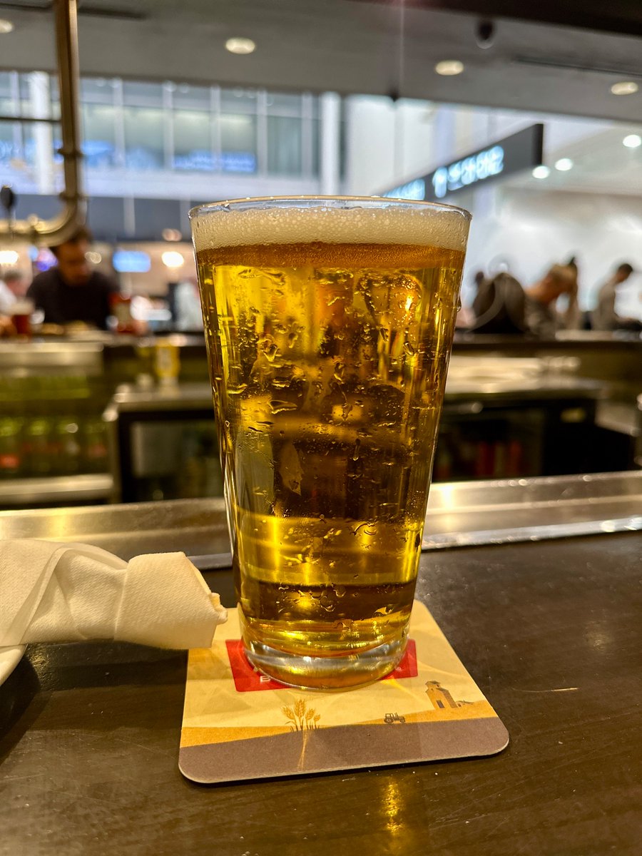 Crispy airport beer