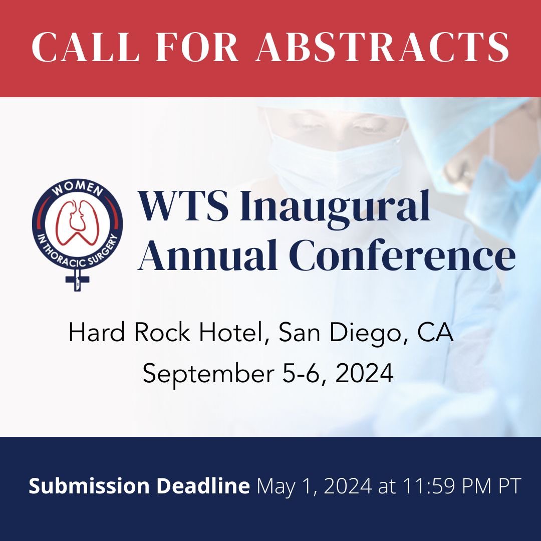 Call for abstracts NOW OPEN for the WTS Inaugural Annual Meeting. Selected abstracts will be accepted for oral or poster presentation at the 2024 WTS Annual Meeting in San Diego, Sept 5-6, 2024. Abstract deadline: May 1, 2024, 11:59pm PST. Submit here: bit.ly/4cBfsMr