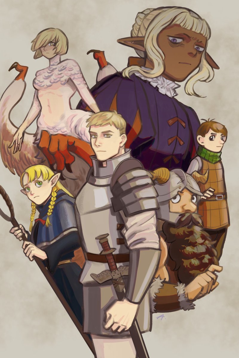 Watched it, read it, drew it! #DeliciousinDungeon