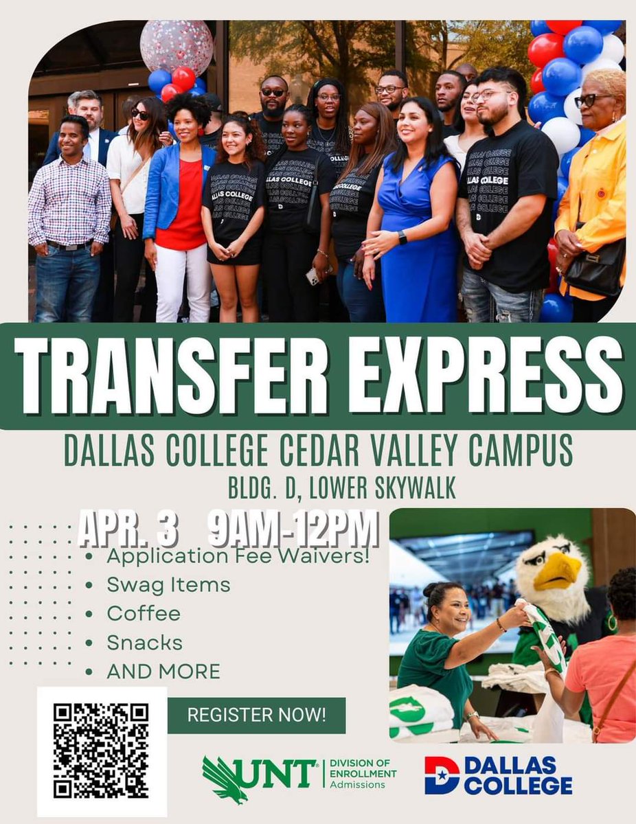 Dallas College helps scholars get into UNT! 
CHHS relationship with Dollars College is a great pathway!