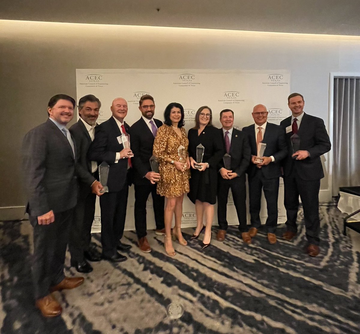 Humbled to be recognized alongside my colleagues by @acectx with the Champion of Infrastructure Award! We share a commitment to building a better Texas through infrastructure developments and innovative engineering solutions that support #SD27’s progress. Huge thanks to ACEC…