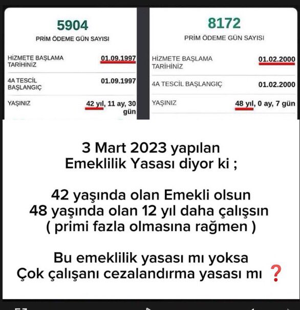 Bizlere verdiğiniz huzursuzluk için, sizleri hiç bir zaman afetmeyeceğiz.
Unutmayın patron biziz

#KademeliEmeklilk