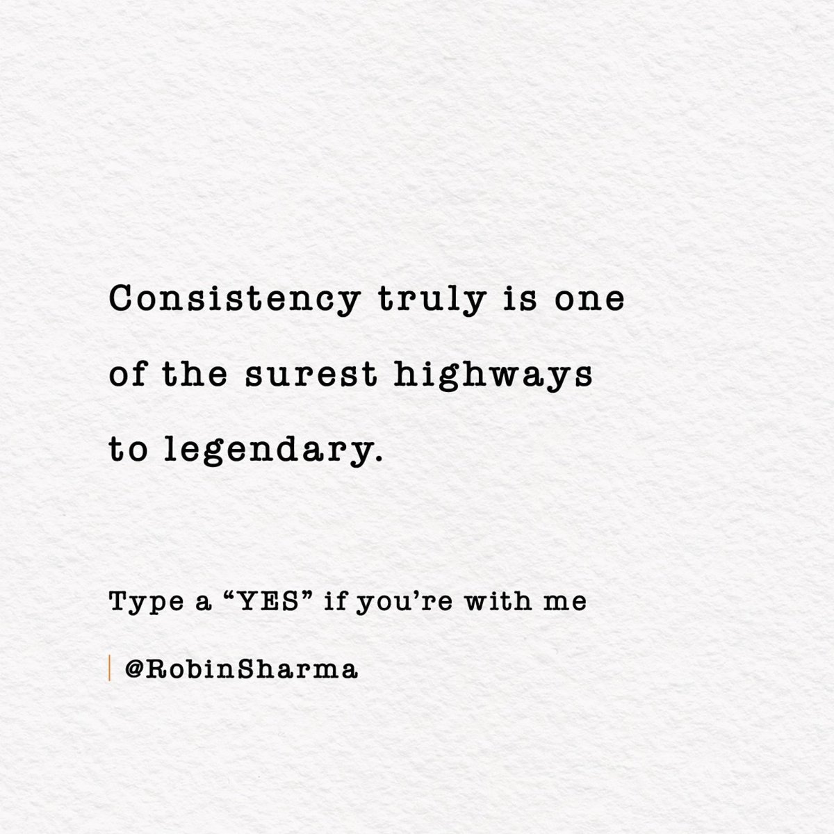 Mastery takes massive practice, unrelenting patience and vast devotion. It’s a very difficult obsession. And one of the best commitments you can make. [Type a “YES” if you’re with me.​] ✊🏽
​​​
​​#leadership #productivity #eliteperformance #personalmastery #soulfulness #quote